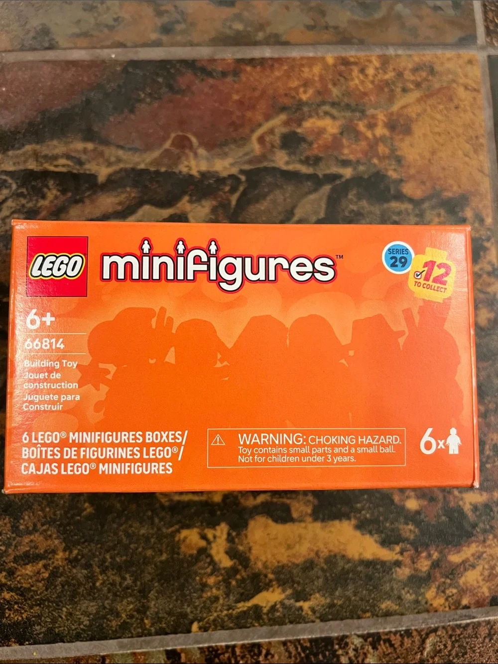 Lego Minifigures Series 29 Orange Blind Box Pack (Contains 6 minifigure boxes)